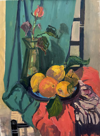 Still Life with Rose Bud